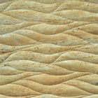 प्राकृतिक travertine 3d textured दीवार कला cladding टाइल