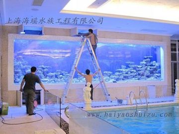 दूधिया मछलीघर पूल PMMA, फ्लोरोसेंट एक्रिलिक शीट, साफ़ Plexiglass पैनलों