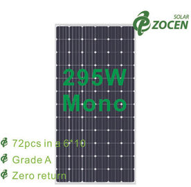 295W टेम्पर्ड ग्लास Monocrystalline विरोधी के साथ सौर पैनलों - चिंतनशील कोटिंग