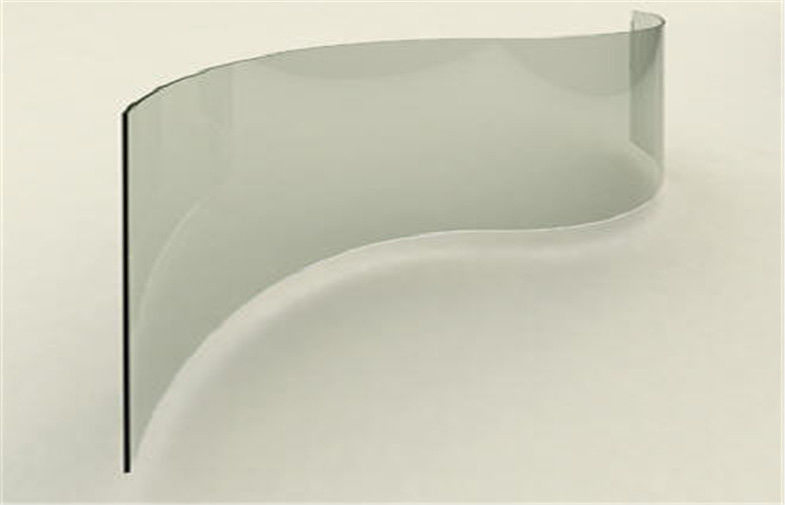 गर्मी प्रतिरोधी घुमावदार टेम्पर्ड ग्लास 3mm - आउटडोर बाड़ के लिए 25mm