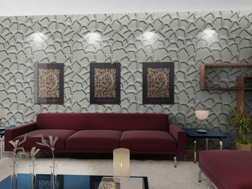 फैशन दीवार की कला 3 डी लिविंग रूम वॉलपेपर, सोफा पृष्ठभूमि के लिए आधुनिक 3 डी दीवार पैनल